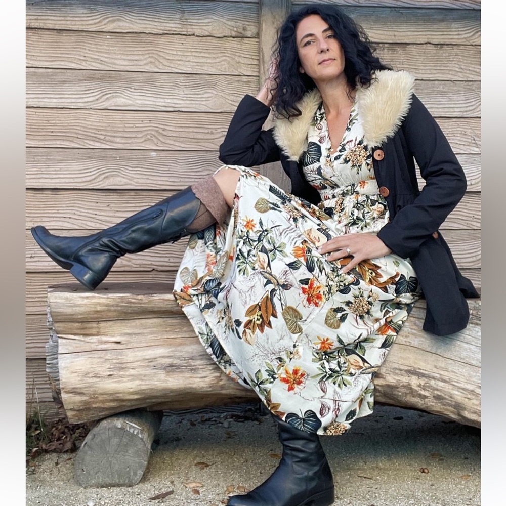 Penny Lane Faux Fur Coat perfect for Fall/Spring